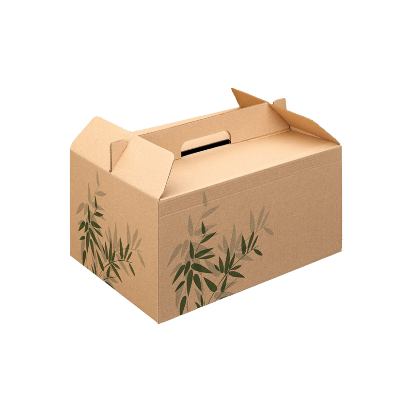 LUNCH BOX FEEL GREEN 28X20X15 (100UN)