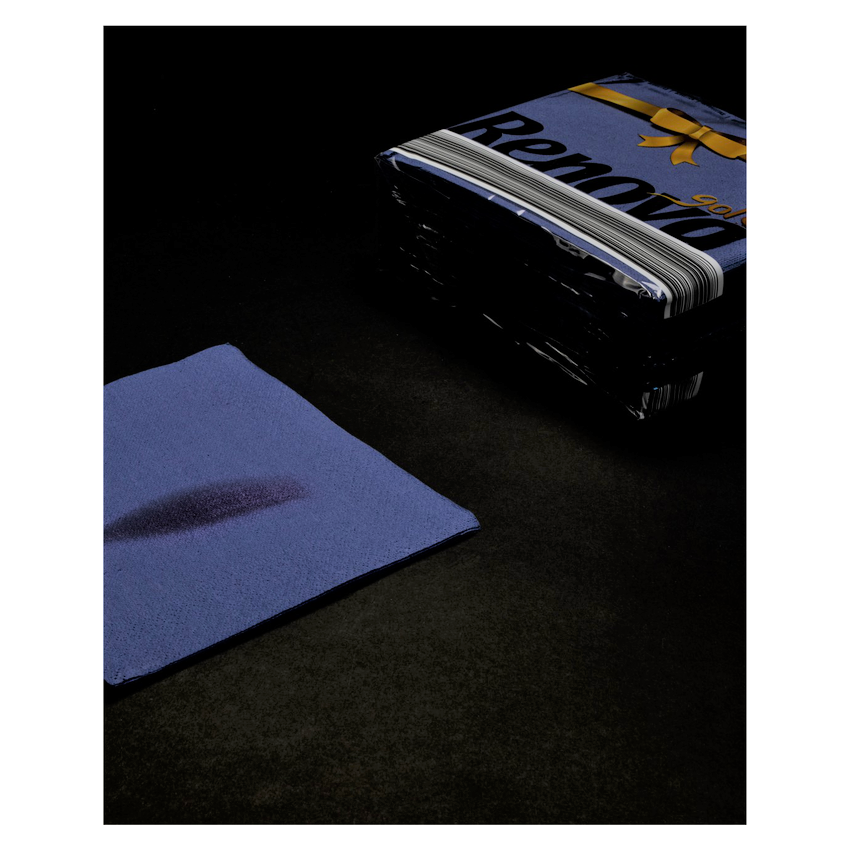 GUARDANAPO DOUBLE POINT GOLD AZUL (40UND)